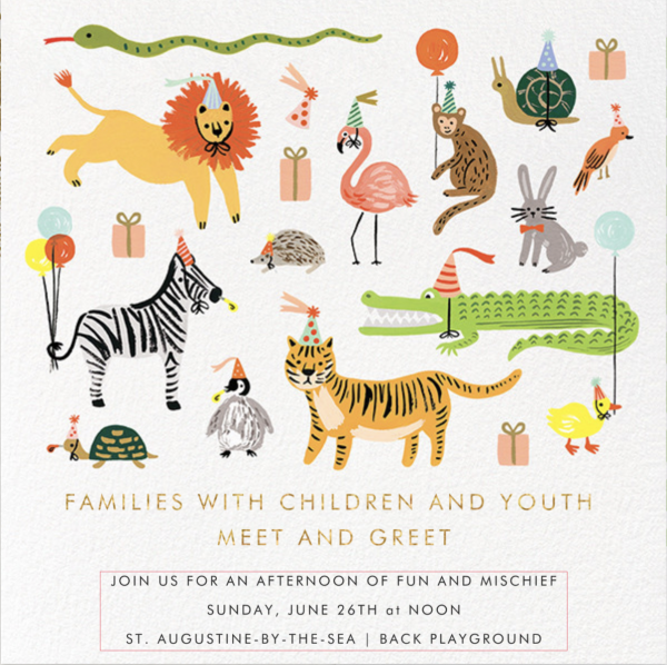 Families with Children - Meet & Greet Picnic: Noon on Sun June 26