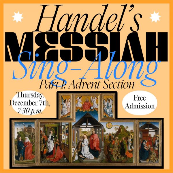Messiah Sing-Along! 7:30pm Thurs. Dec 7